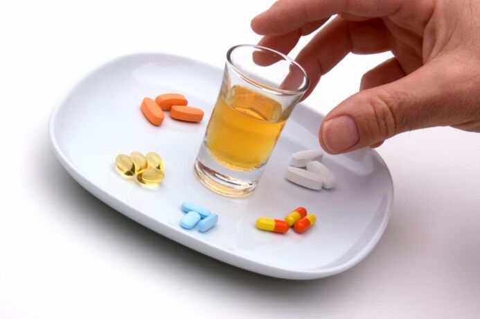 alkohola eta antibiotikoak hartzea